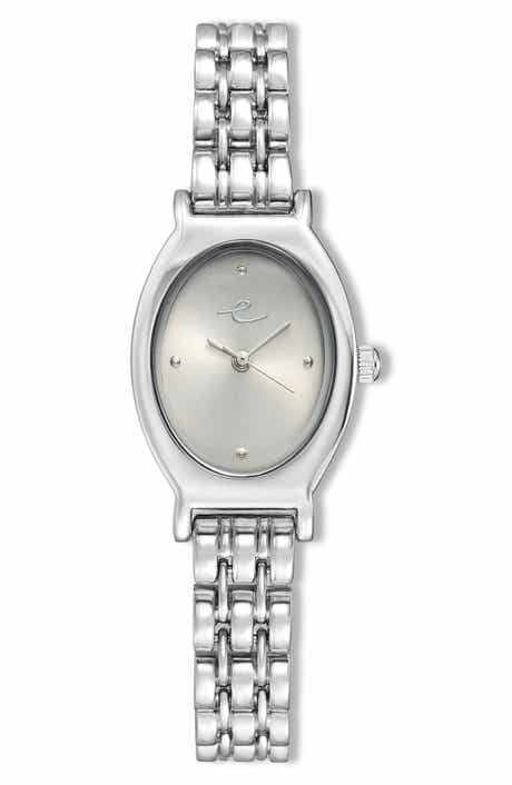 Ettika Classic Oval Dial Two-Tone Bracelet Watch