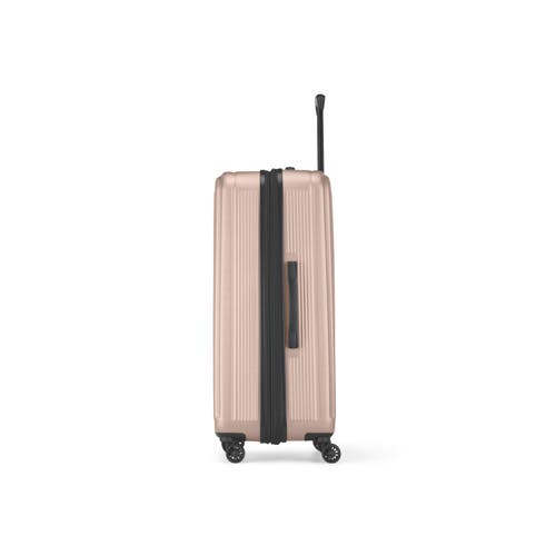 Bugatti Singapore Hardside Check-in Large Luggage With Expansion In Metallic Pink