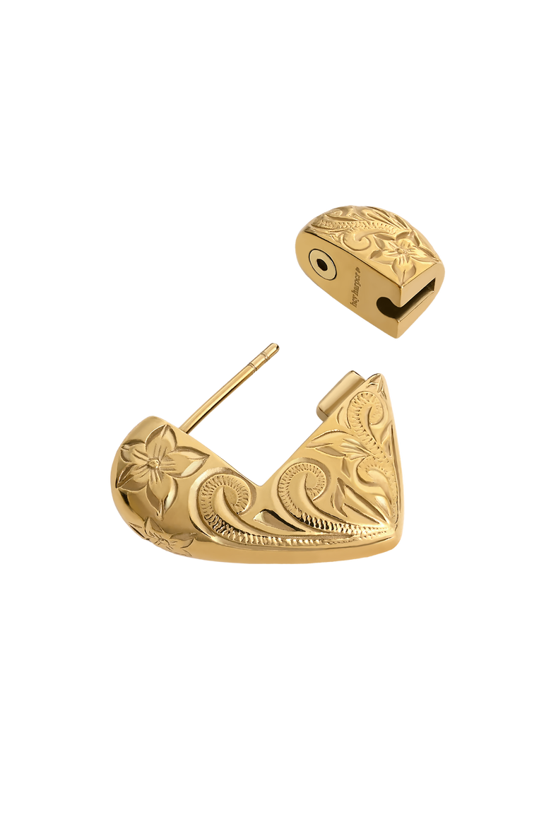 Daphne Anisa Earrings, Alternate, color, Gold