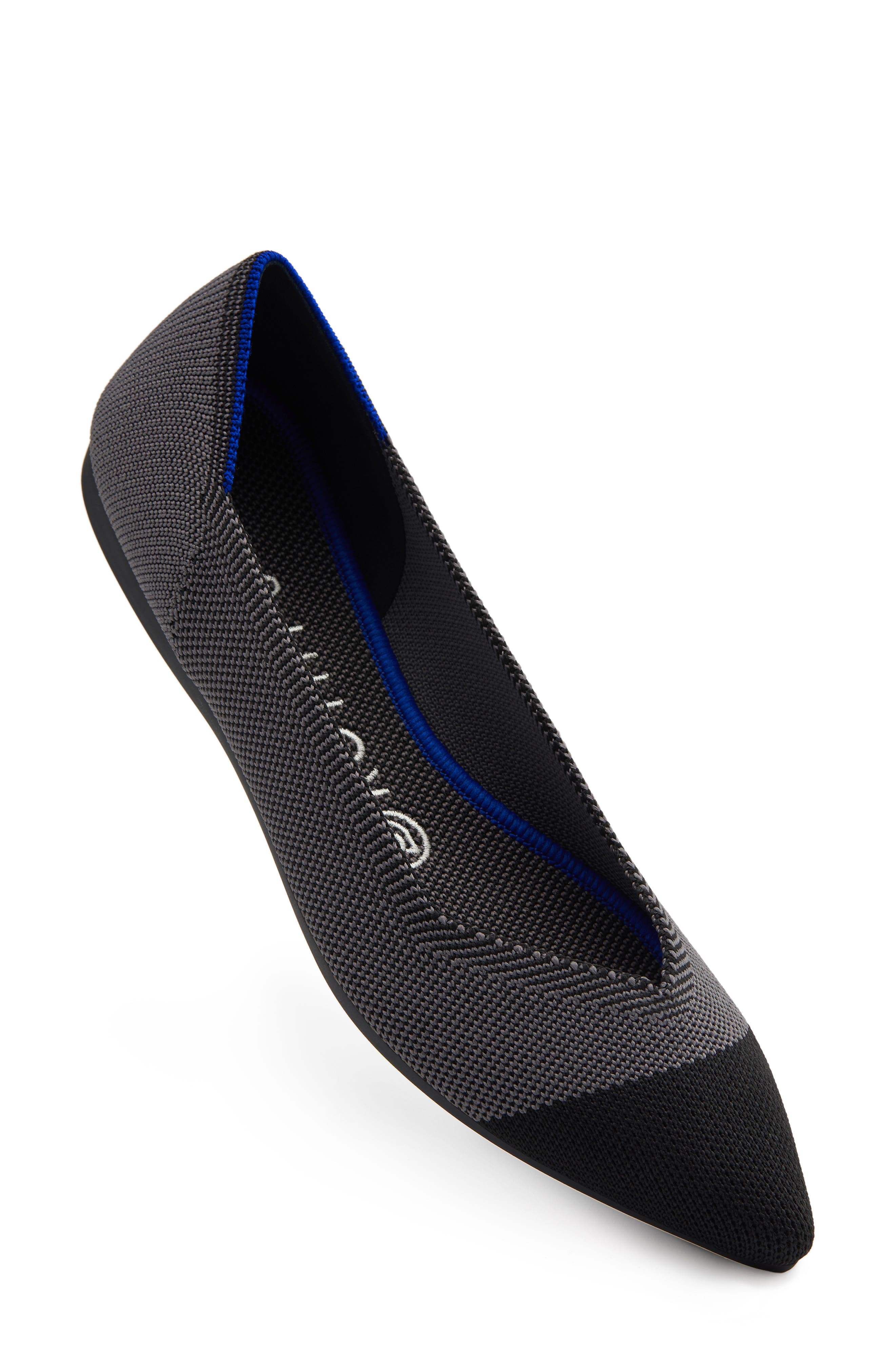 Pointy Toe Flat, Main, color, SMOKE CAPTOE FABRIC