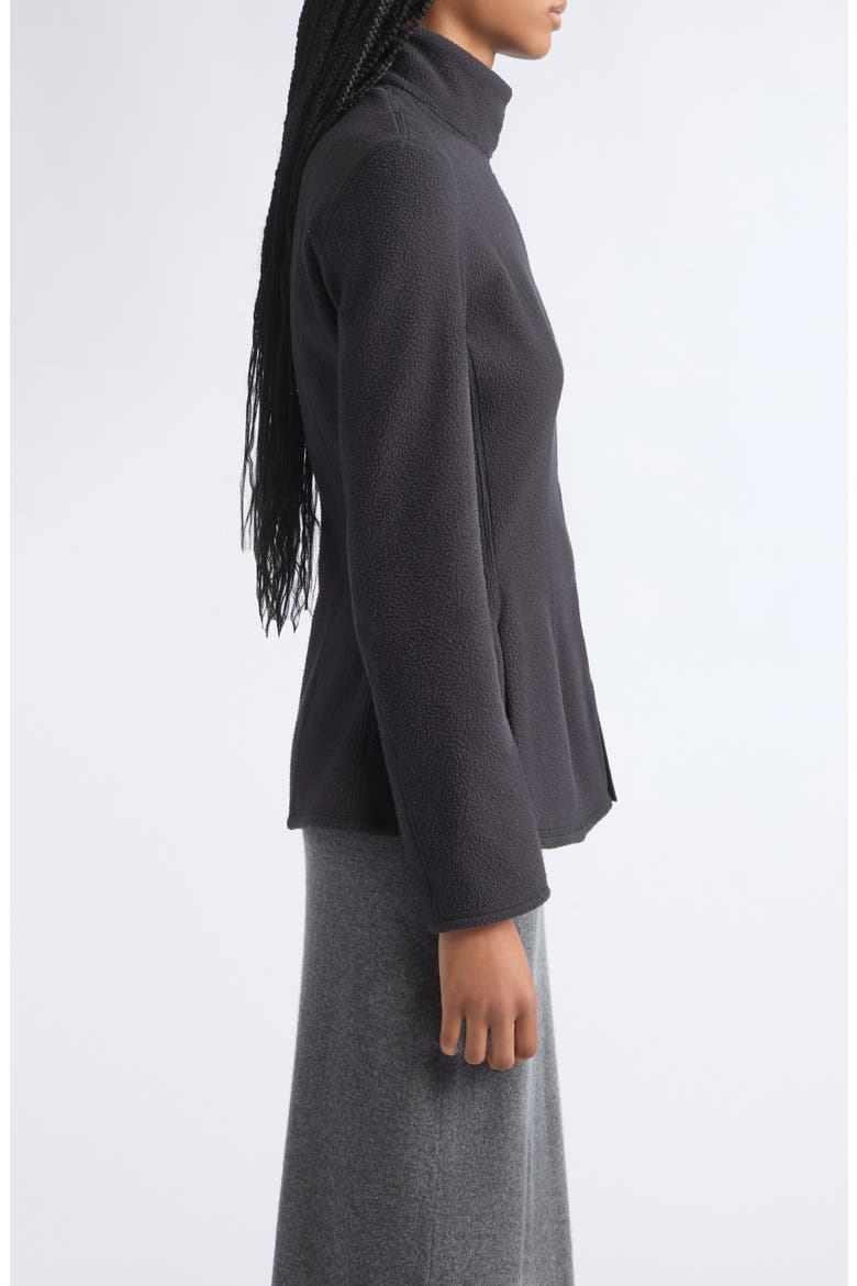 Shaped Victorian Fleece Jacket, Alternate, color, BLACK