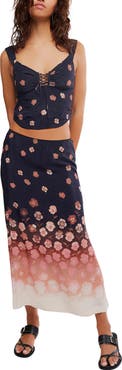 Free People Of the Season Floral Print Tank & Maxi Skirt Set