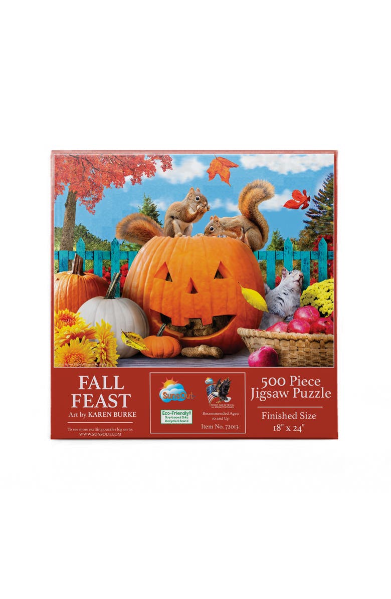Sunsout Fall Feast 500 piece Jigsaw Puzzle for Adults, Alternate, color, Multicolor