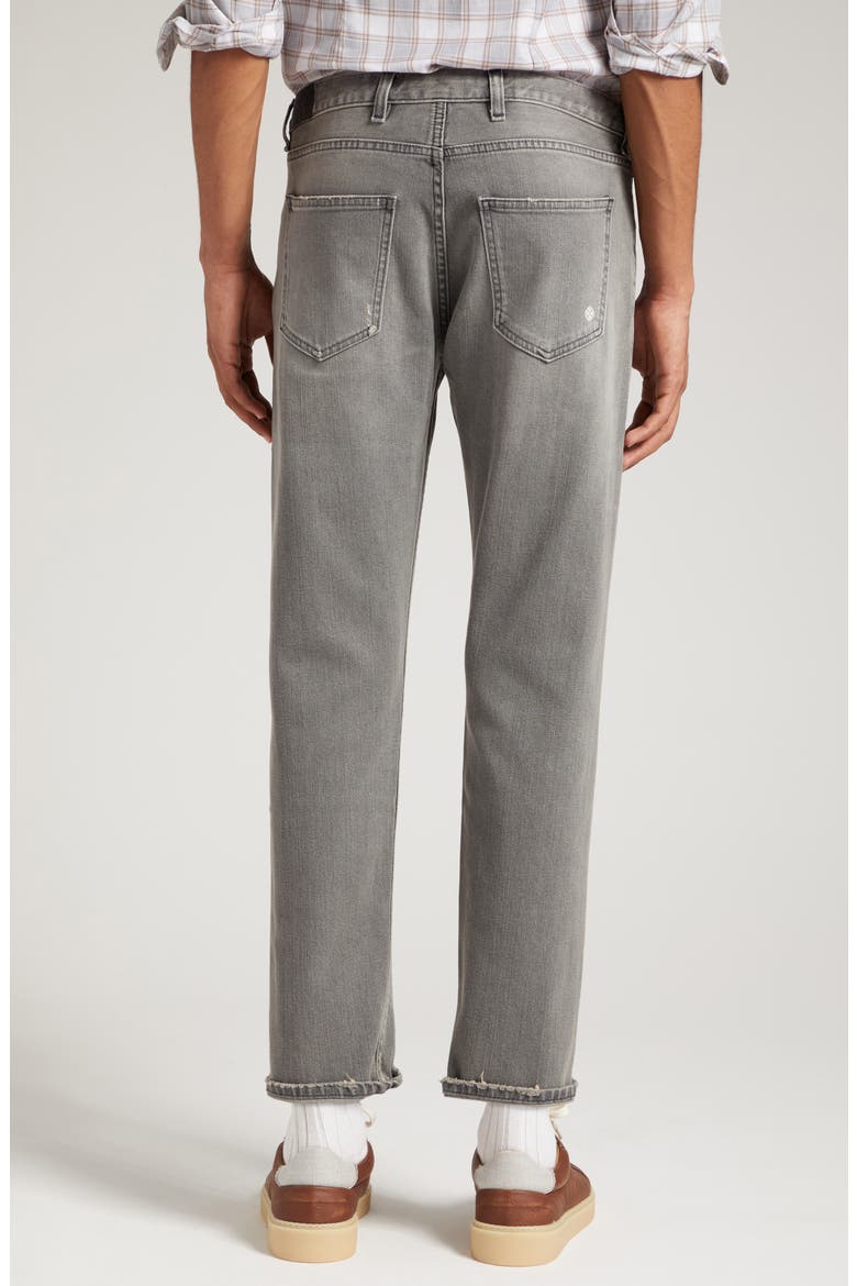 Five-Pocket Stretch Denim Pants, Alternate, color, MEDIUM GREY