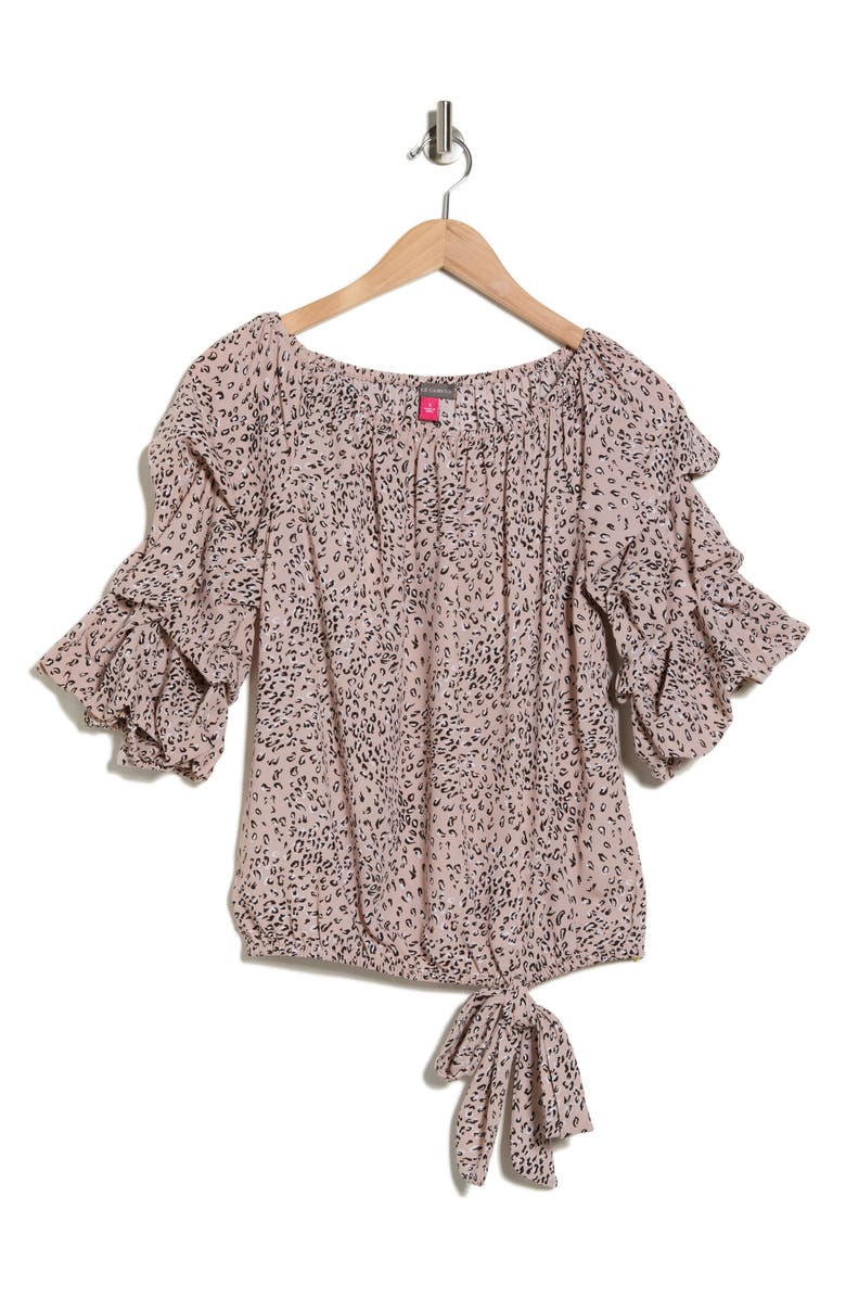 Vince Camuto Animal Off the Shoulder Top, Alternate, color, 