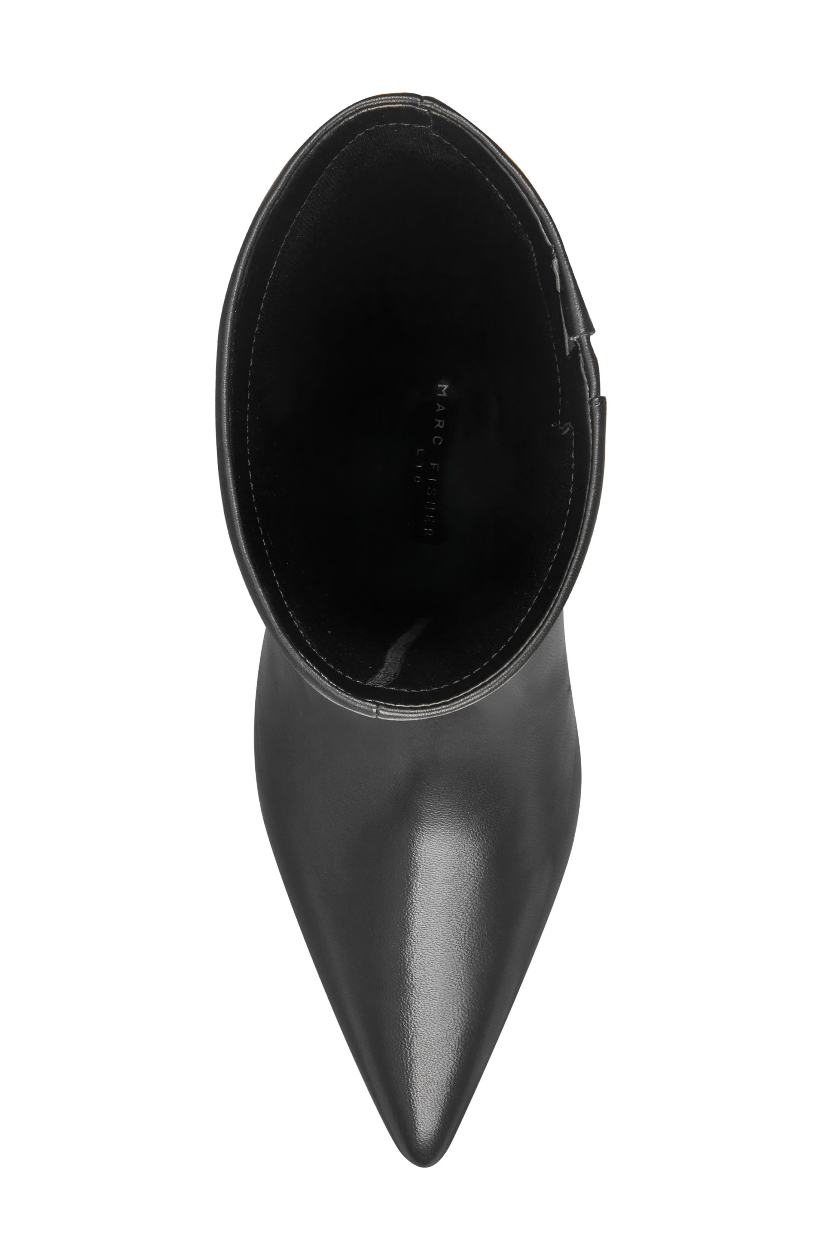 Visola Pointed Toe Knee High Boot, Alternate, color, BLACK SMOOTH LEATHER