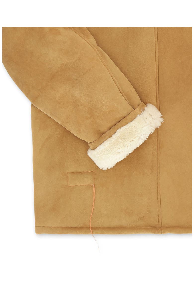 Short Shearling Jacket, Alternate, color, Camel