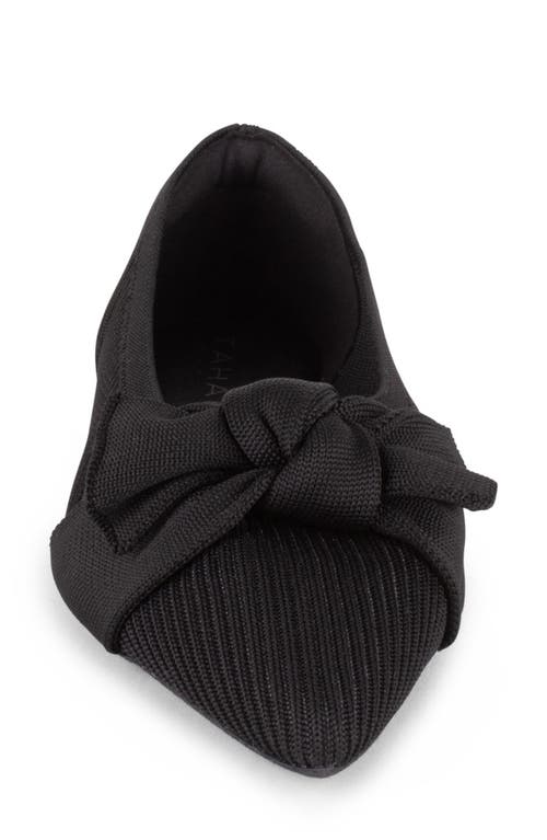 Tahari Montserrat Pointed Toe Flat In Black