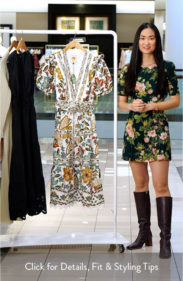 Botanicals Cotton Midi Dress, sales video thumbnail