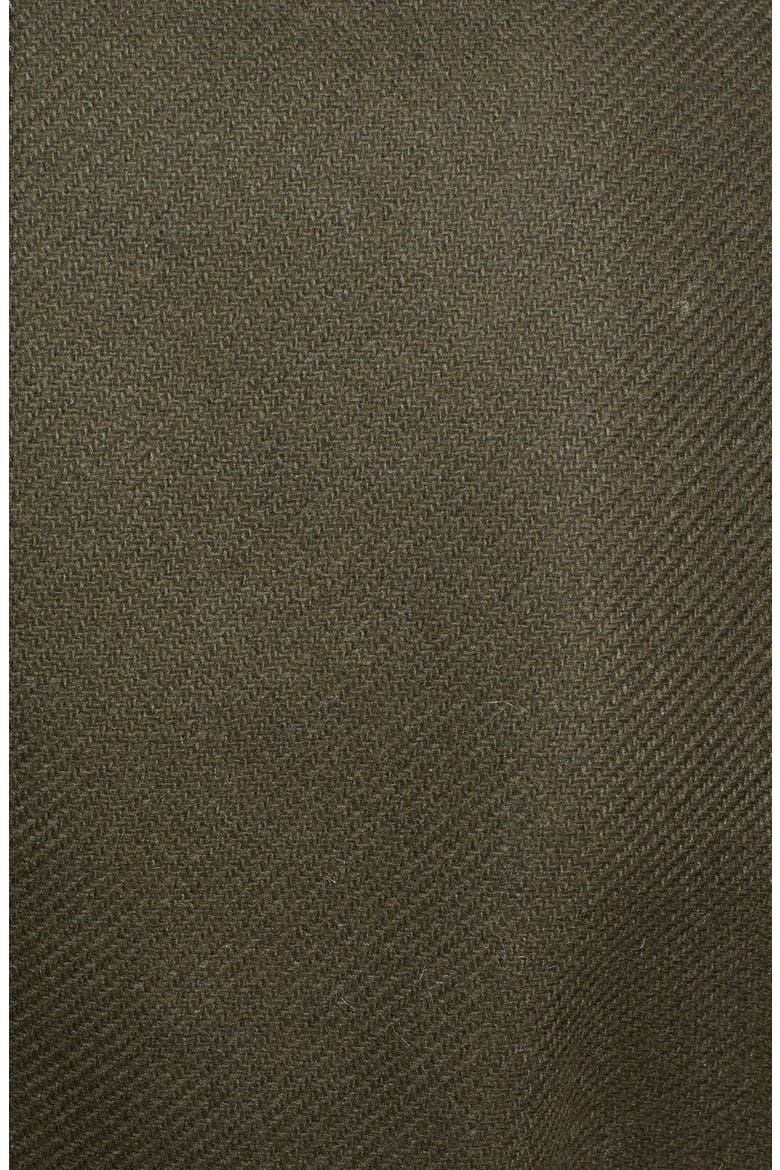 'Waltford' Belted Wool Blend Coat, Alternate, color, DARK OLIVE