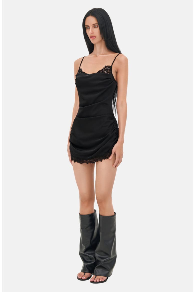 Rudy Mini Dress, Alternate, color, Black
