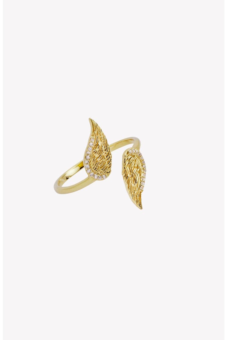 Divine Wings Ring, Alternate, color, 18k Gold Plated
