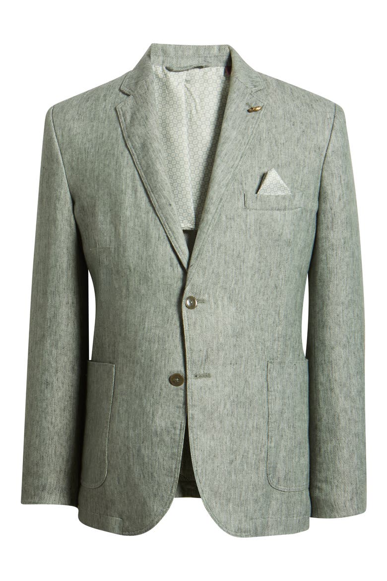 Conley Linen Blend Blazer, Alternate, color, SAGE WASHED LINEN