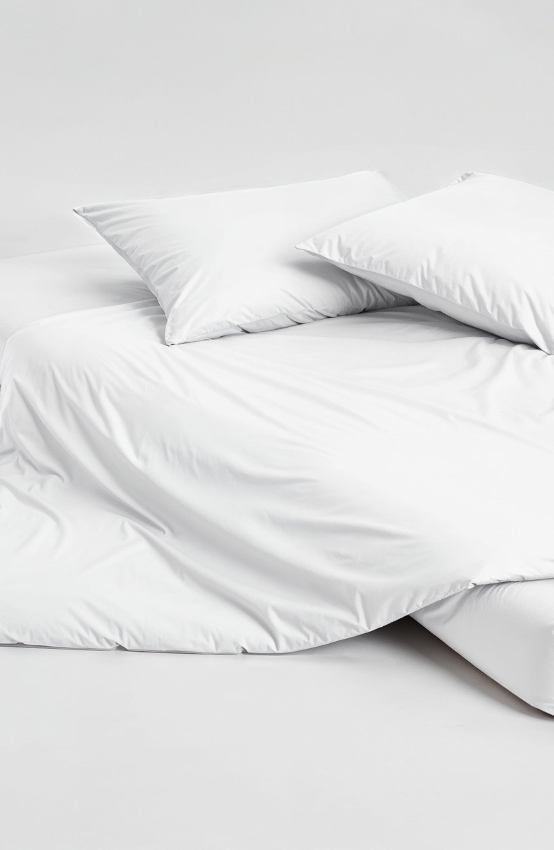 Italic Luxe Australian Sateen Duvet Cover, Alternate, color, White