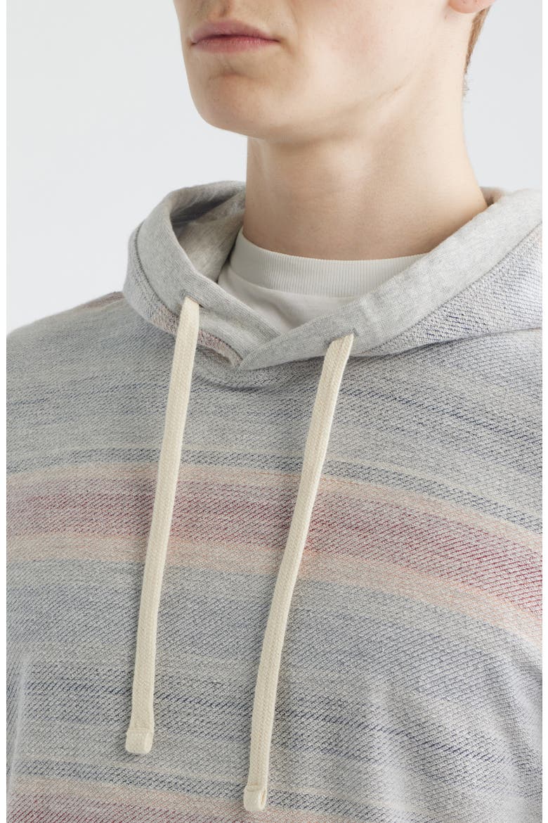Byron Bay Print Stripe Cotton Hoodie, Alternate, color, MIDNIGHT VINEYARD