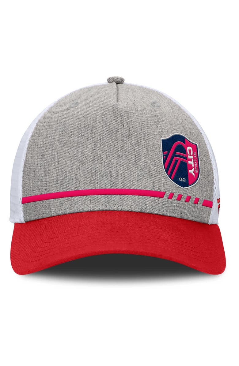FANATICS Men's Fanatics Heather Gray St. Louis City SC Low Block Trucker Adjustable Hat, Alternate, color, 