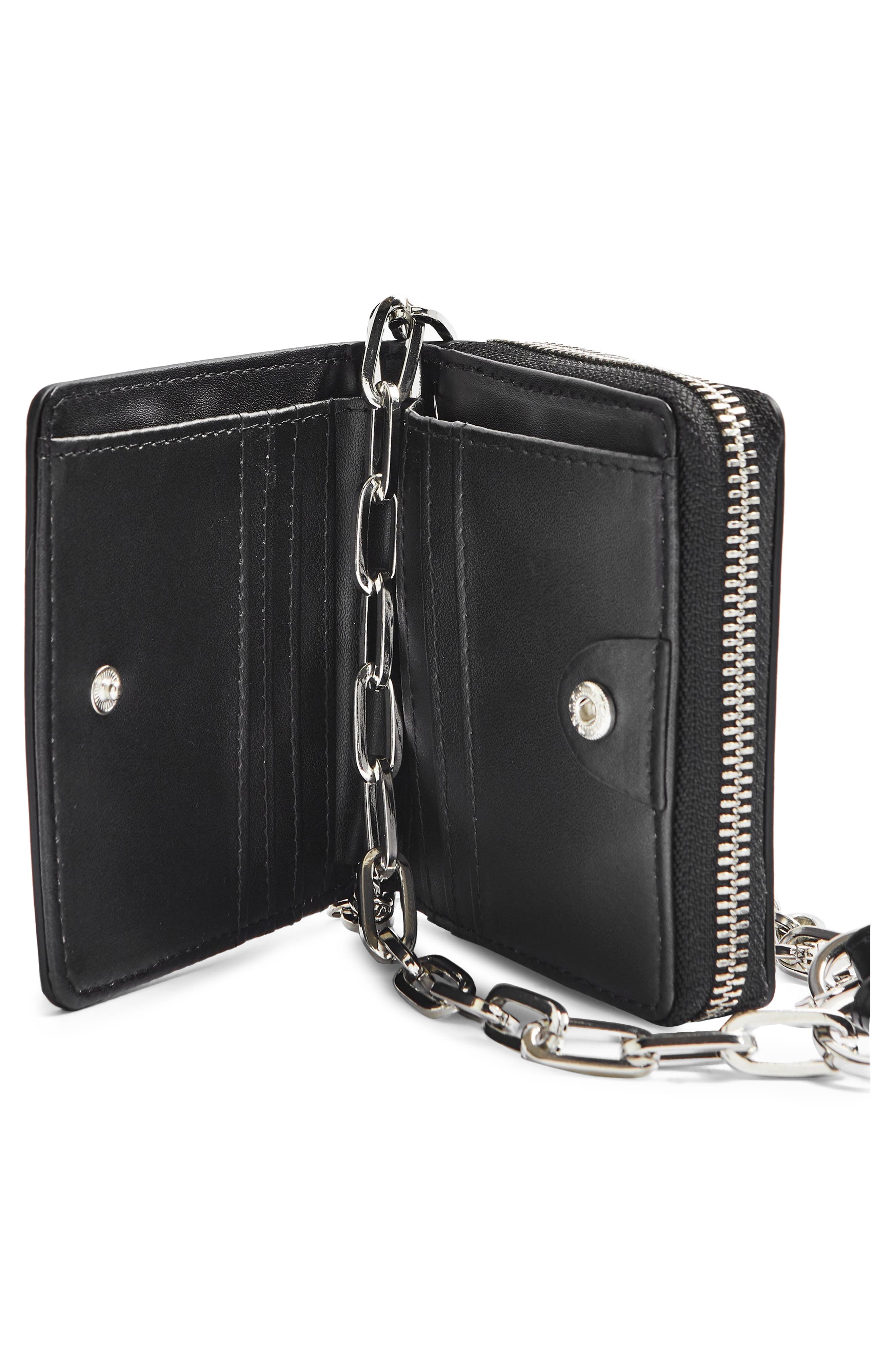 Topshop Faux Leather Crossbody Bag, Alternate, color, 