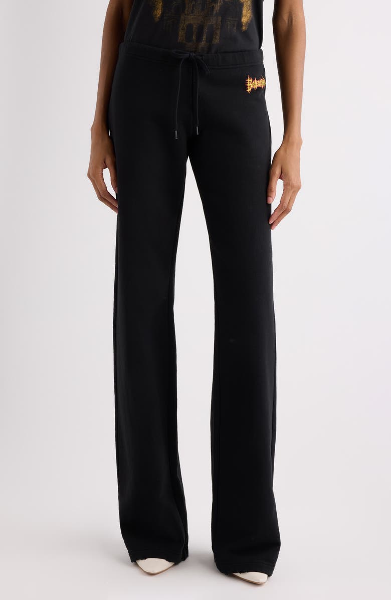 Balenciaga Sacré Coeur Low Rise Sweatpants, Main, color, 1000 Black