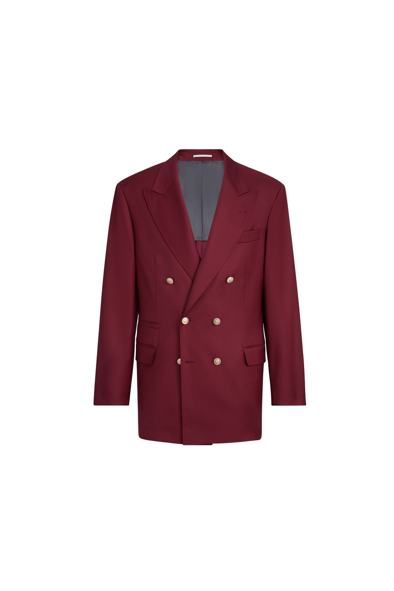 Blazer with metal buttons, Alternate, color, Cherry
