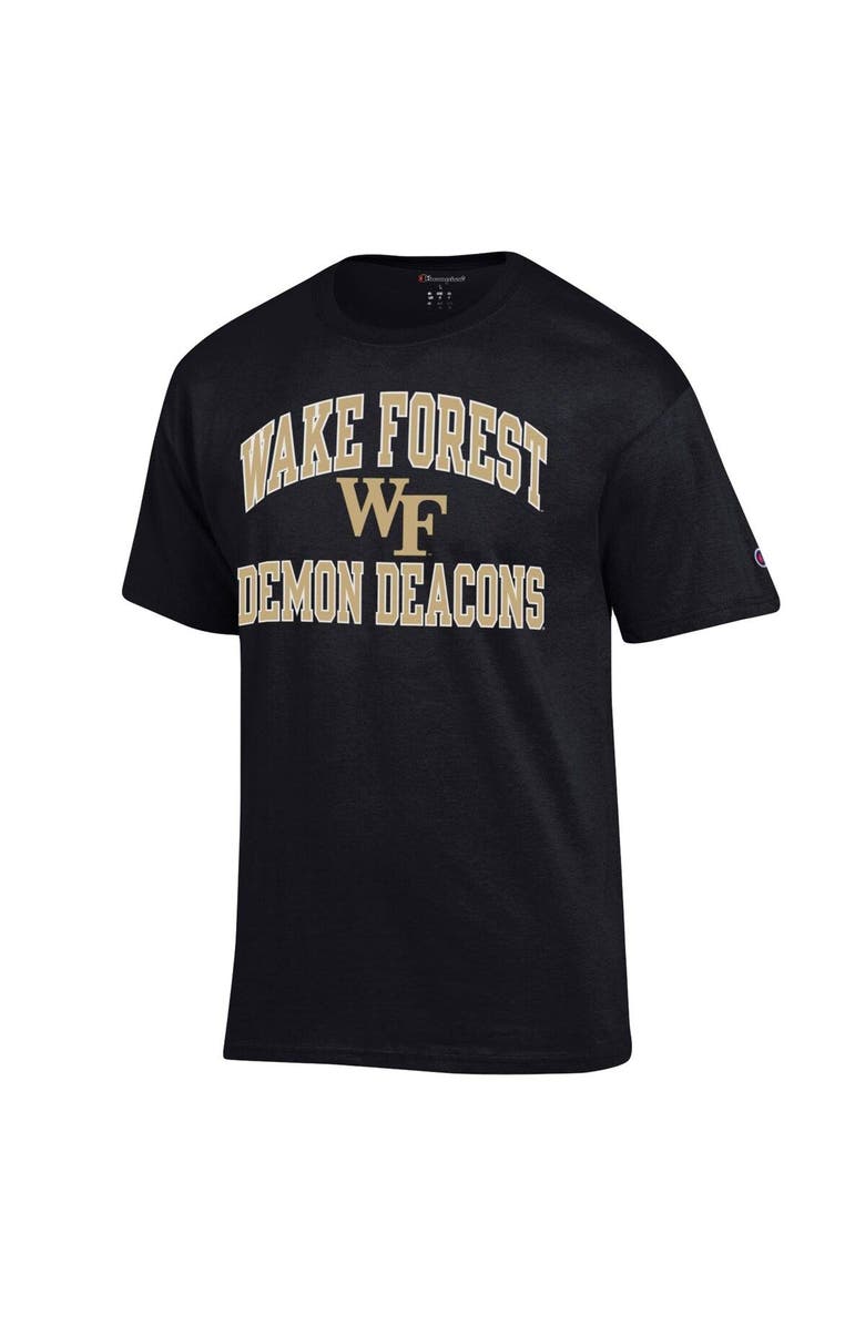 Champion Men's Champion Black Wake Forest Demon Deacons High Motor T-Shirt, Alternate, color, Black