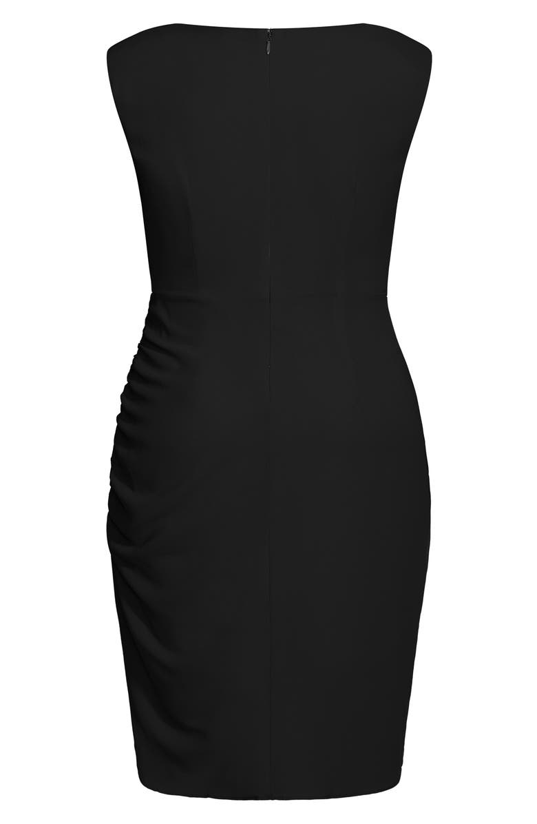 City Chic Side Ruched Sheath Dress, Alternate, color, 