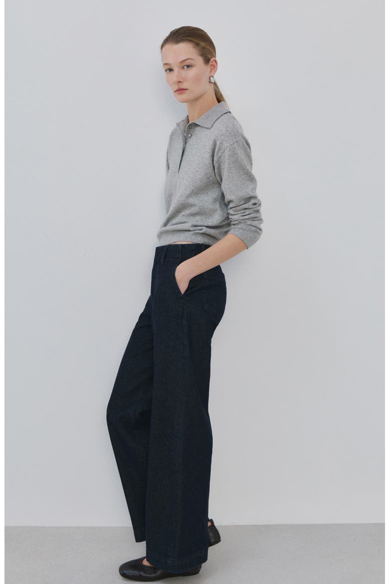 Mid Rise Wide Leg Trouser Jeans, Alternate, color, OPEN BLUE