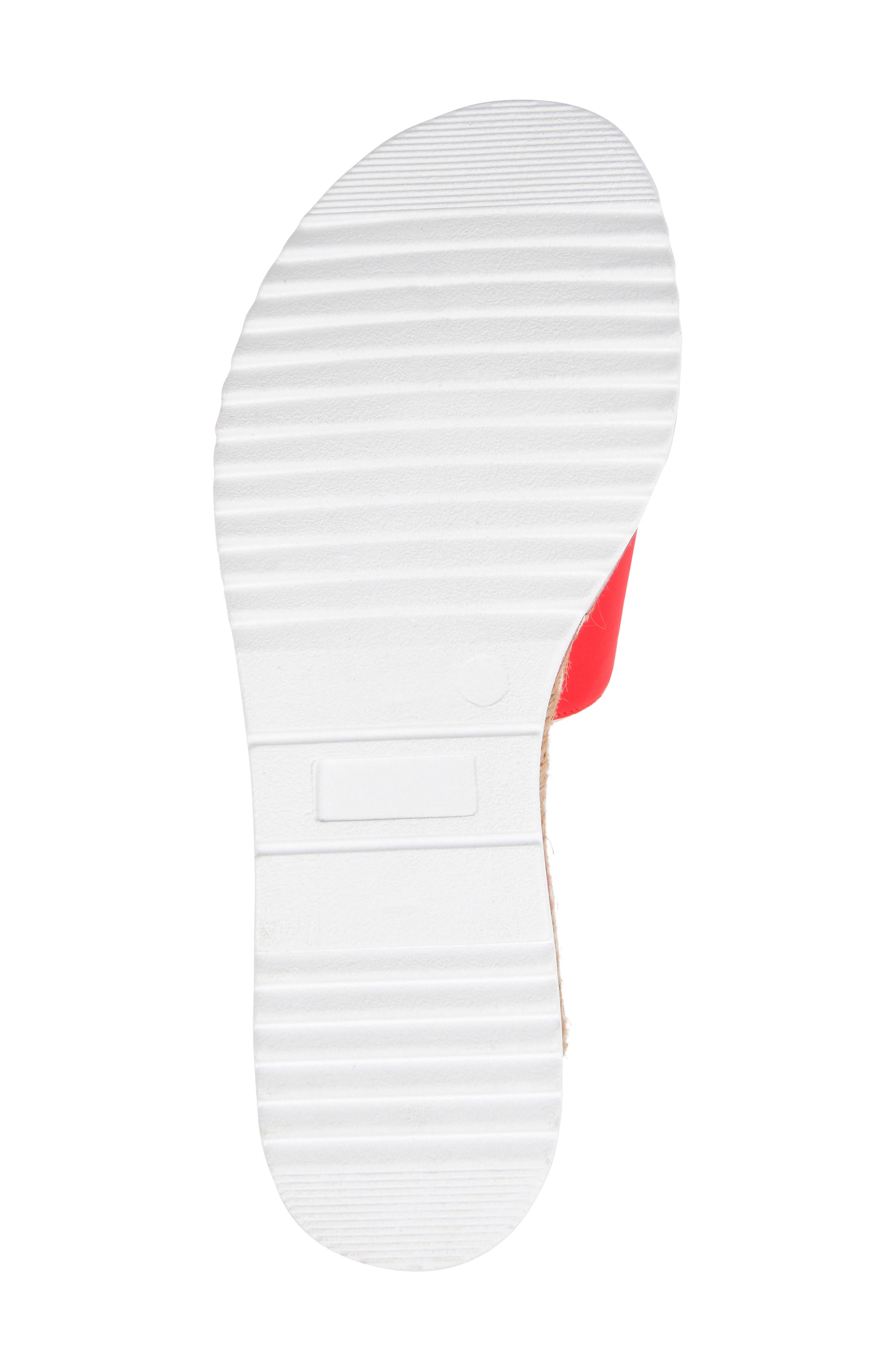 Rosey Wedge Sandal, Alternate, color, RED
