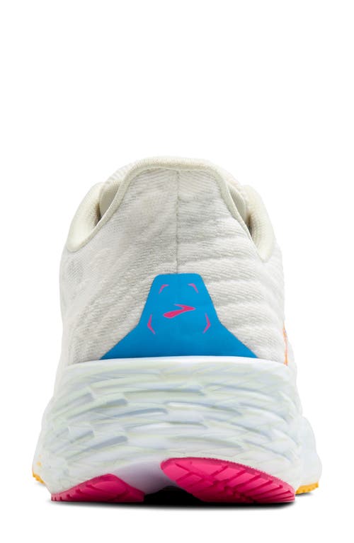 Brooks Launch 11 Running Shoe In White/murmur/blithe