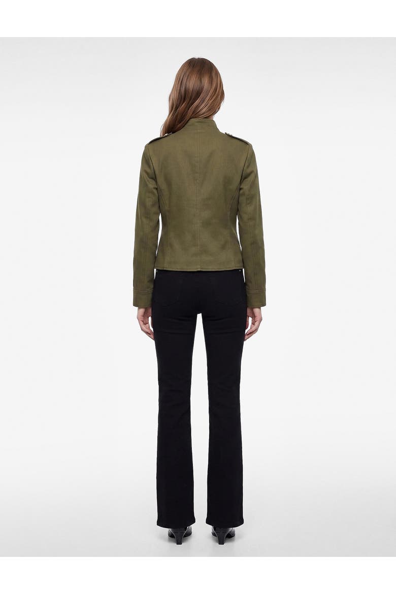Mandarin Collar Napoleon Jacket, Alternate, color, KHAKI
