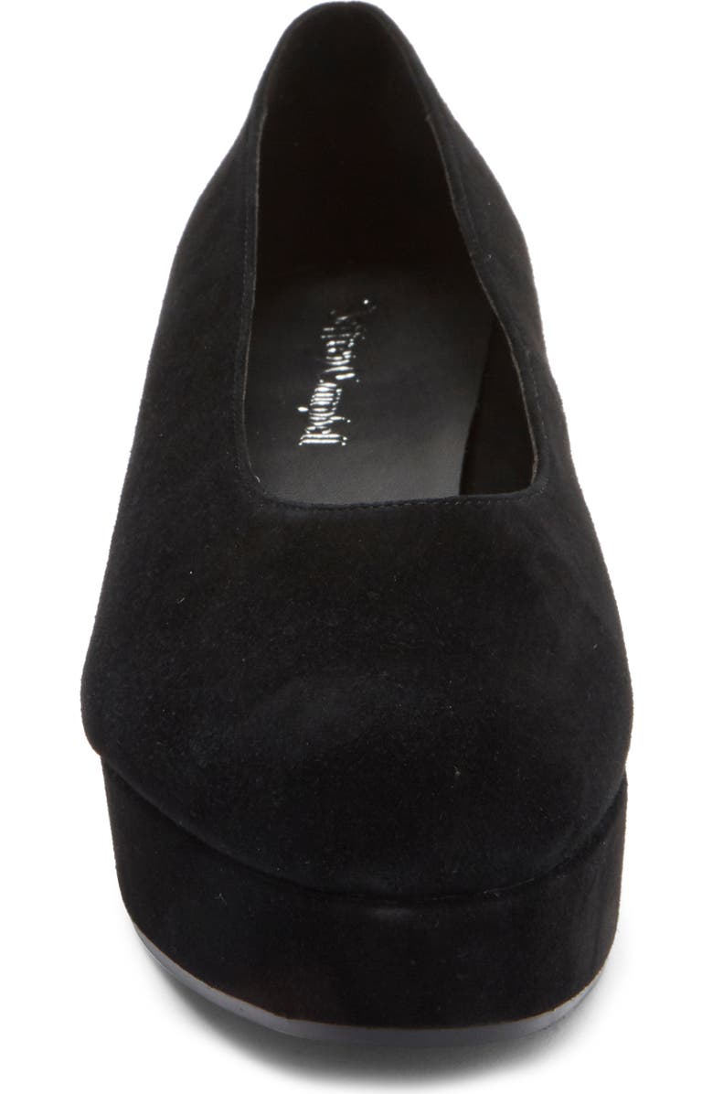 Jeffrey Campbell Chapters Almond Toe Platform Pump, Alternate, color, Black Suede