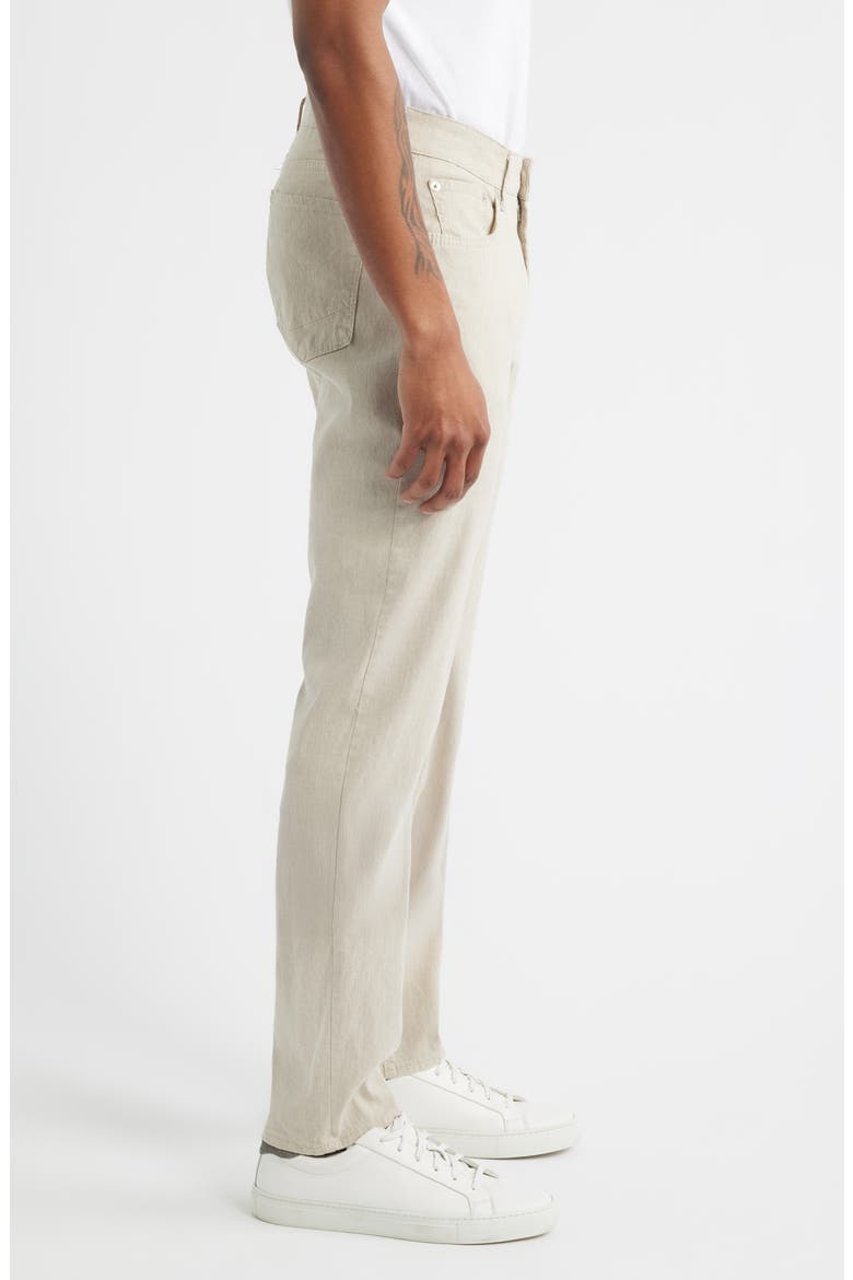 Chuck Modern Fit Linen Blend Five-Pocket Pants, Alternate, color, BEACH