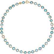 Marco Bicego Jaipur 18k Gold Blue Topaz Necklace