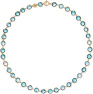 Marco Bicego Jaipur 18k Gold Blue Topaz Necklace