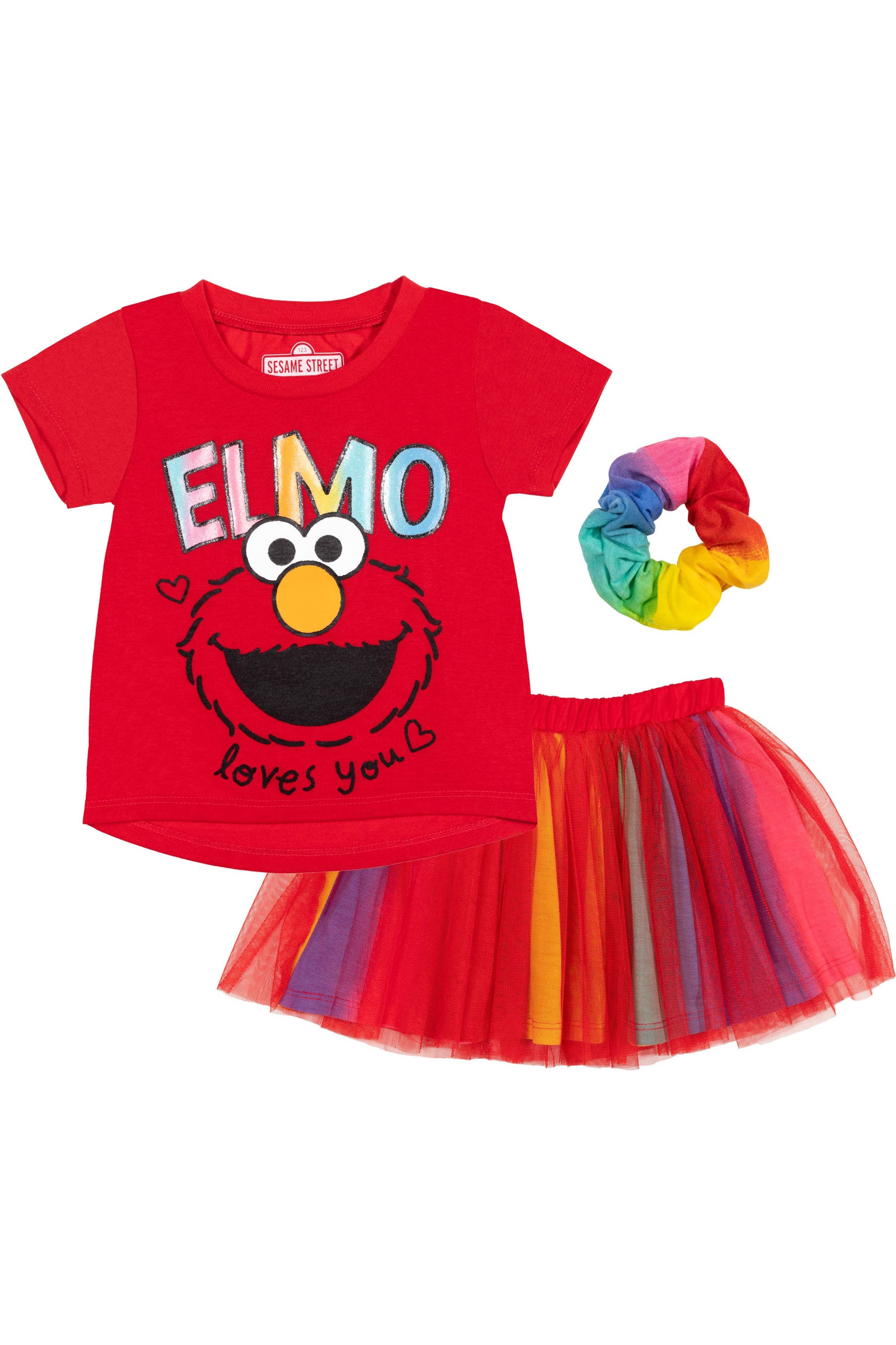 Elmo Red Rainbow