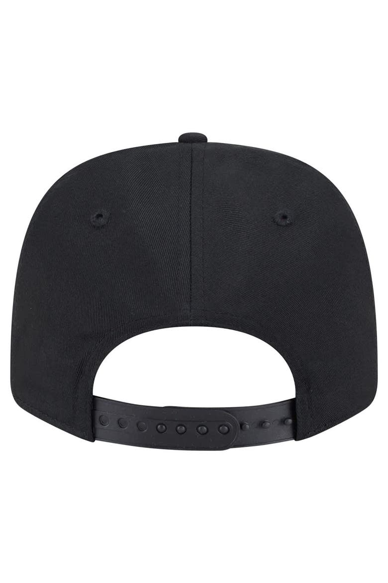 Men's New Era Black Miami Marlins Circle Patch 9SEVENTY Stretch-Snap Hat, Alternate, color, Black