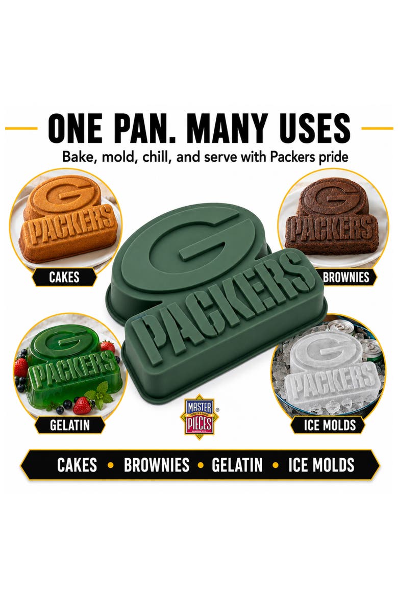 Green Bay Packers Cake Pan, Alternate, color, Green