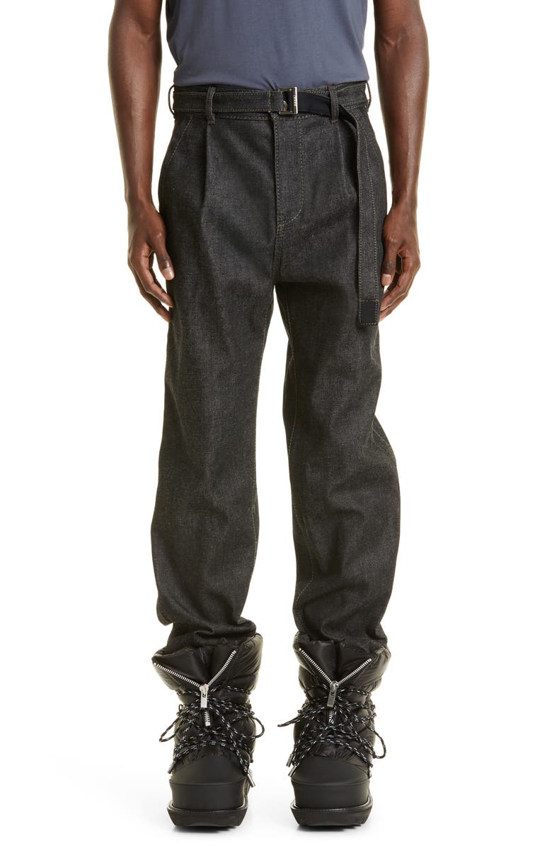 Sacai x Beyondexx Belted Denim Pants, Main, color,
