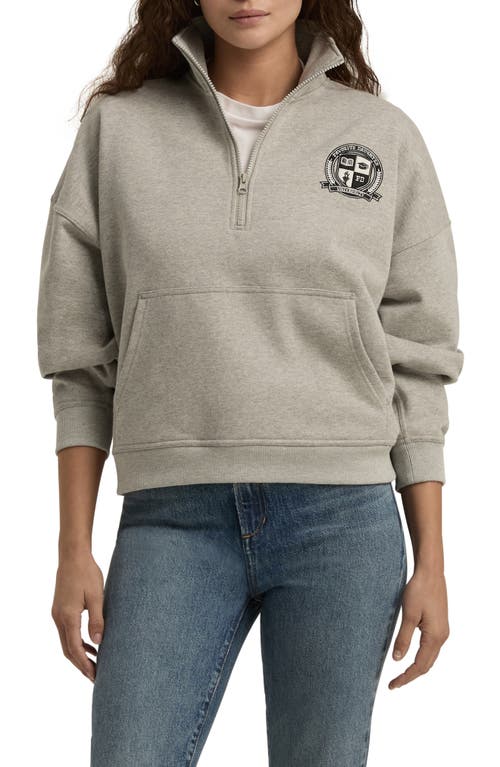 Shop Favorite Daughter The Coaches Half-zip Sweatshirt In Heather Grey