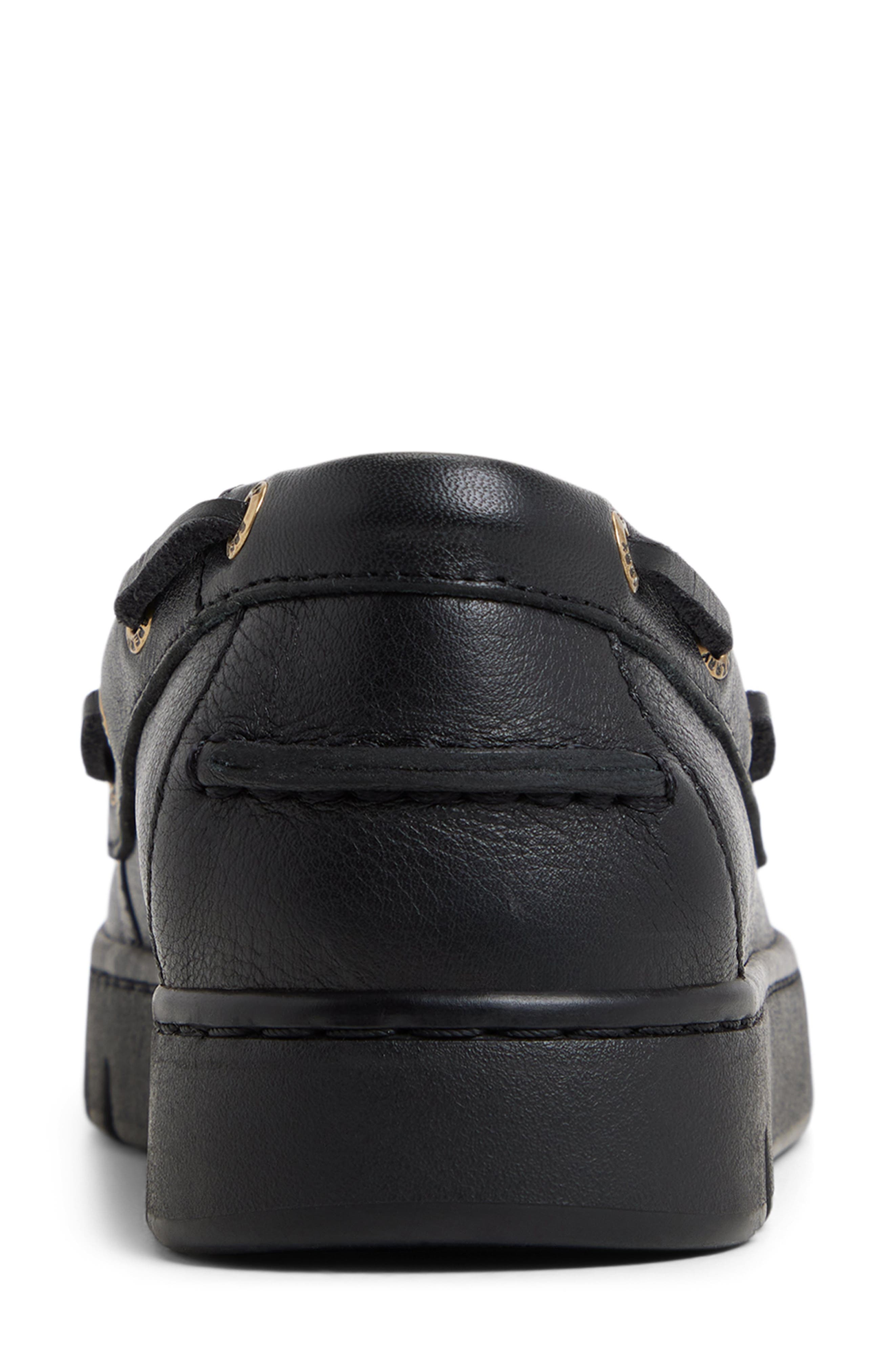 Keely Boat Shoe, Alternate, color, BLACK/ BLACK