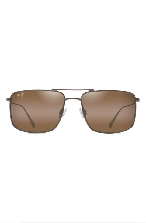 Aeko 55mm PolarizedPlus2® Aviator Sunglasses