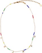 Clare V. Déjà Vu Beaded Charm Necklace