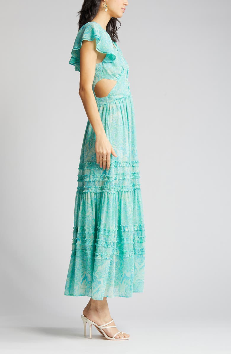 Chelsea28 Cross Front Chiffon Maxi Dress, Alternate, color,