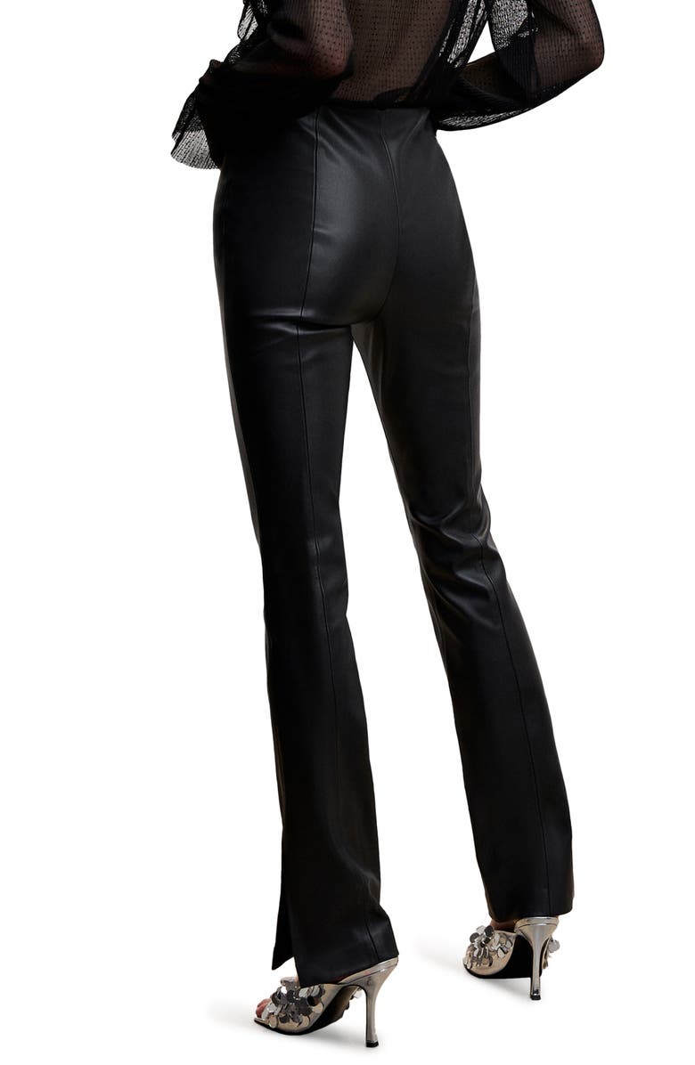 MANGO Faux Leather Pants, Alternate, color, 