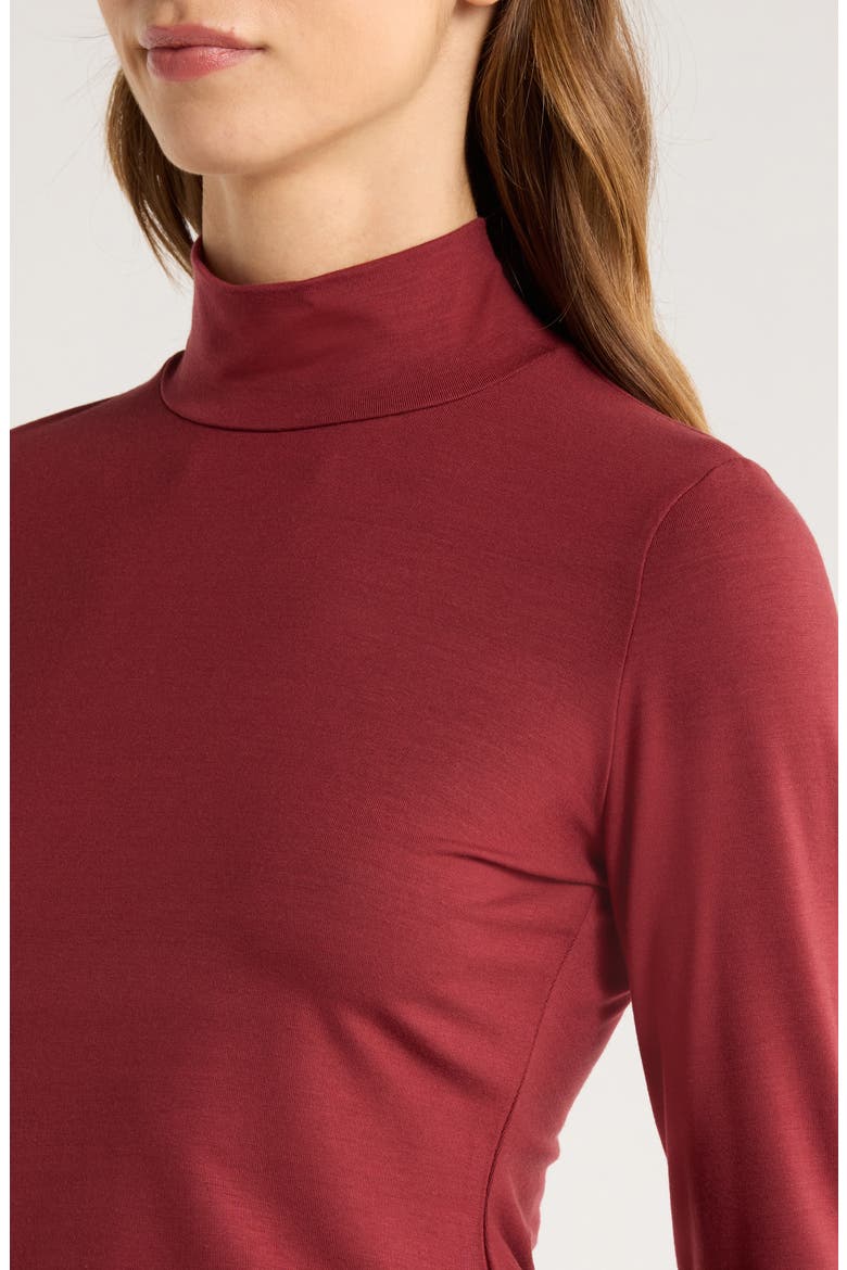 Nell Turtleneck Knit Top, Alternate, color, CHIANTI