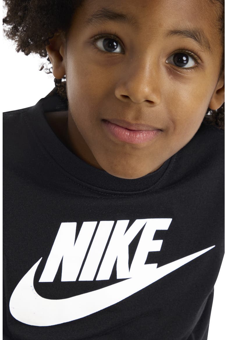Kids' Club Logo Graphic T-Shirt & Shorts Set, Alternate, color, BLACK