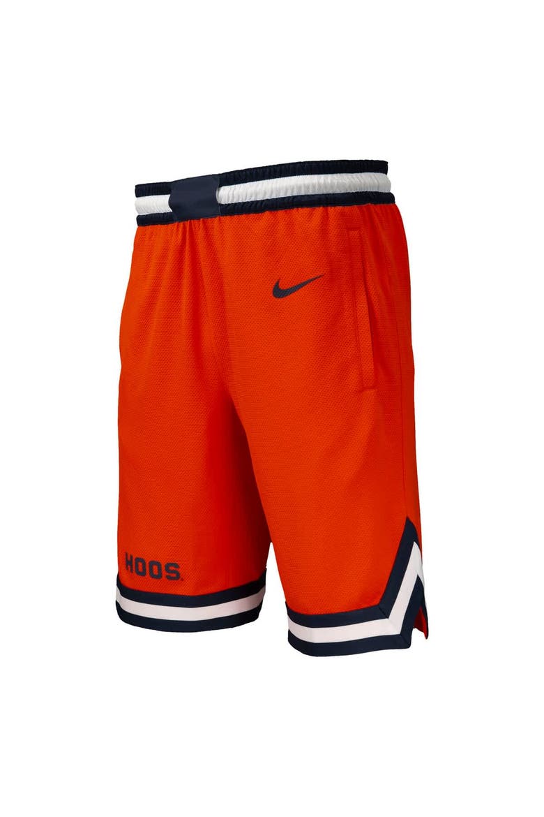 Men's Nike Orange Virginia Cavaliers Dri-FIT Replica Basketball Shorts, Alternate, color, Orange