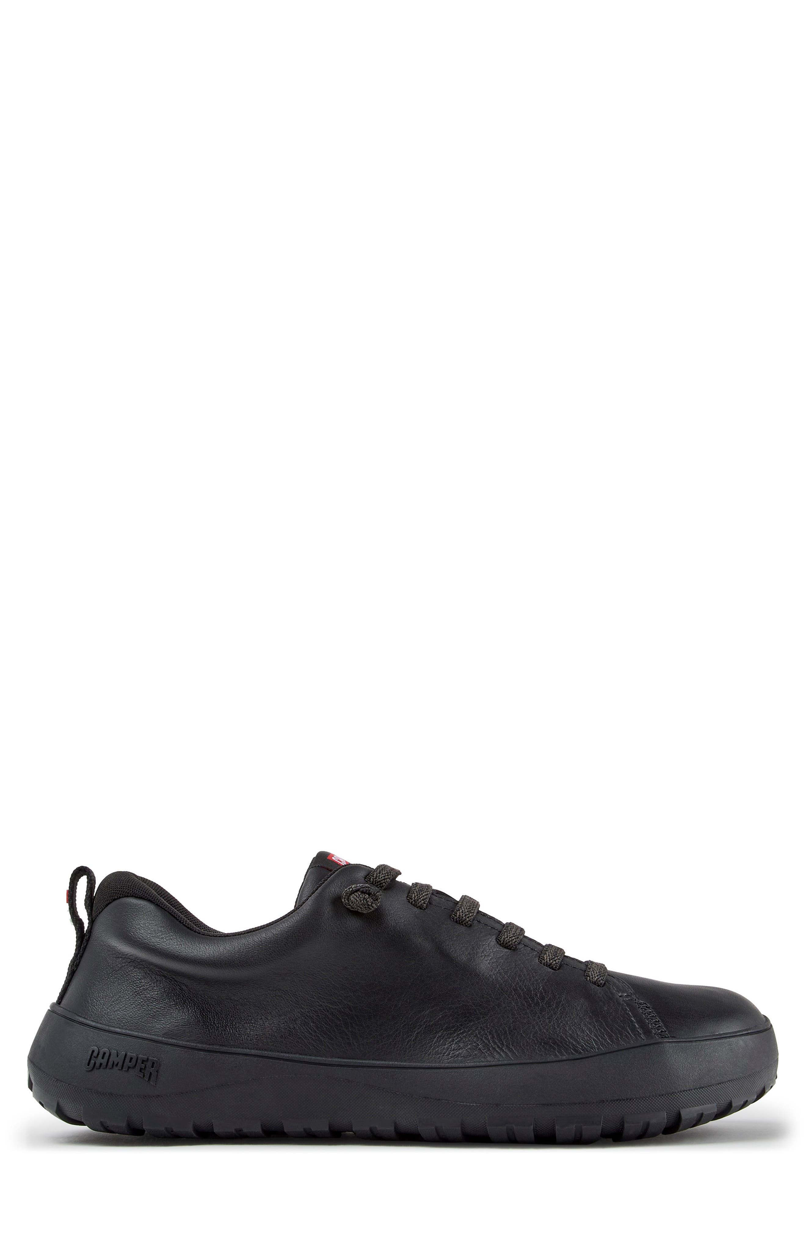 Peu Serra Gore-Tex Waterproof Leather Sneaker, Alternate, color, BLACK
