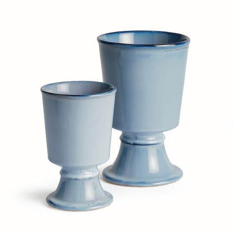 KELCY FOOTED CACHEPOTS Set of 2