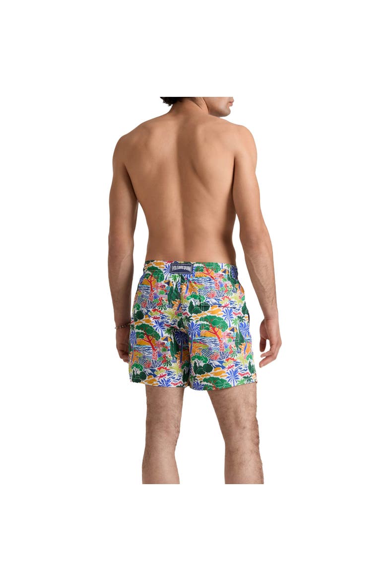 Men Swim Shorts Seaside Life, Alternate, color, White