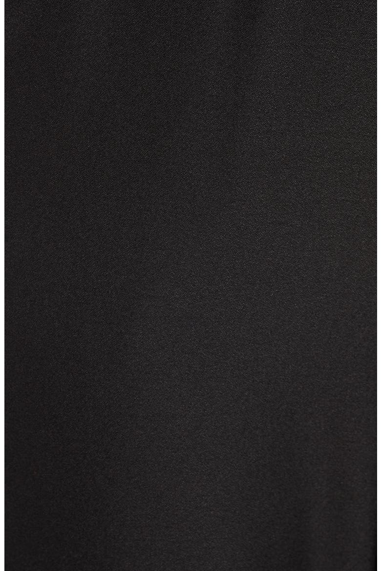 Long Sleeve Wrap Front Jumpsuit, Alternate, color, BLACK